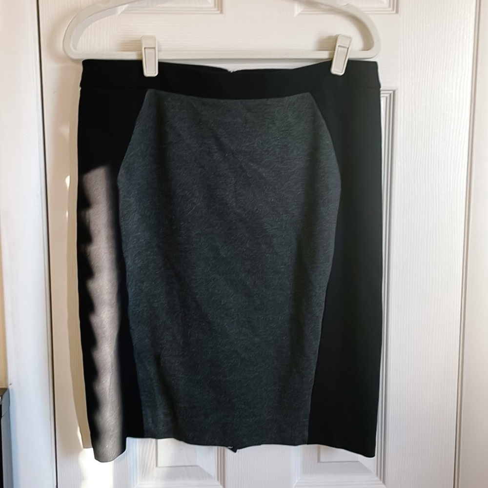 Loft Color Block Ponte Stretchy Knit Pencil Skirt